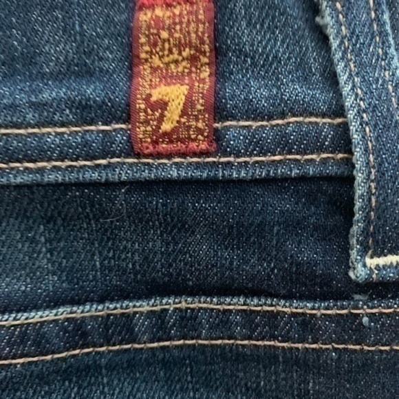 7 For All Mankind Denim Mini Skirt - Picture 4 of 8